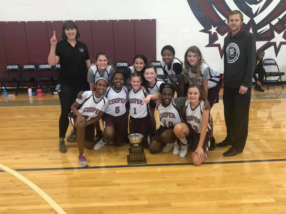 Cooper 7th grade tournament champions